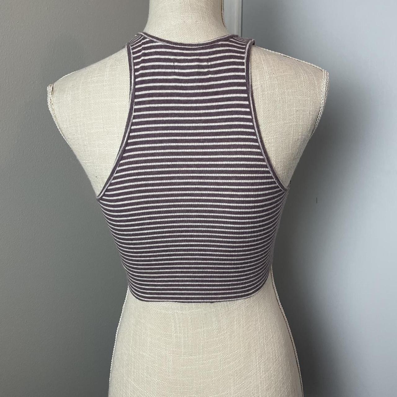 Cropped Striped Halter