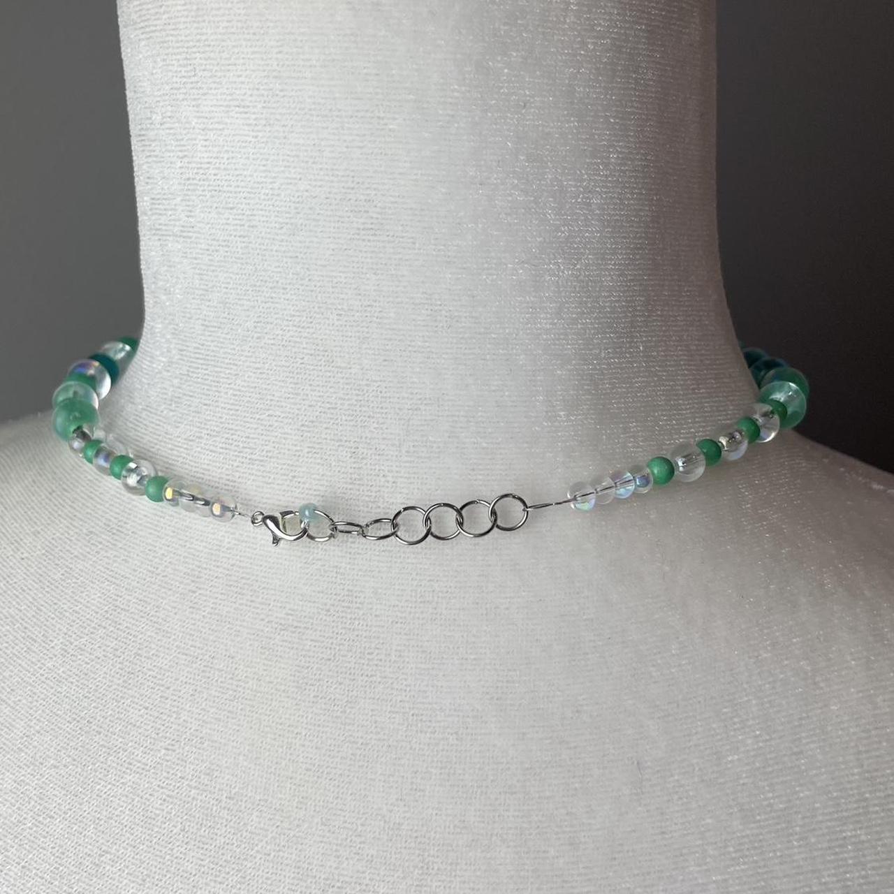 Blue and Green Beaded Necklace